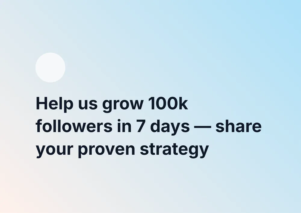 Share Your Xiaohongshu Growth Strategy task cover