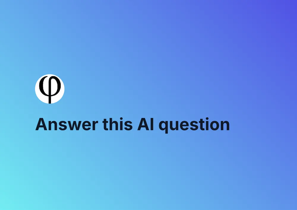 Answer this AI question task cover