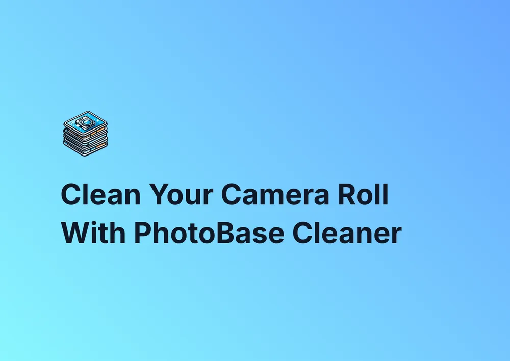 Clean Your Camera Roll With PhotoBase Cleaner task cover