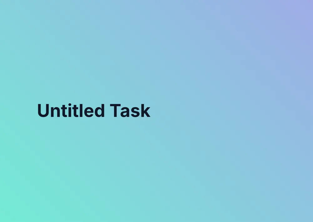 Untitled Task task cover